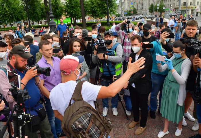 А.Навальныйг дэмжигчид Москвад эсэргүүцлийн жагсаал зохиов