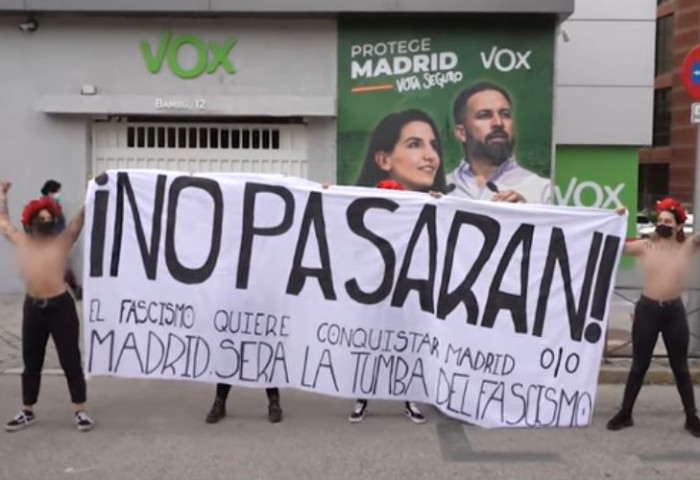 Мадридын феменүүд фашизмын эсрэг тэмцэж байна