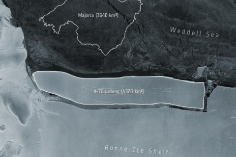 Дэлхийн хамгийн том мөсөн уул Антарктидаас салжээ