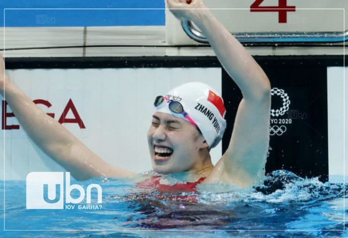 ТОКИО 2020: Хятадын усанд сэлэгч Жан Юү Вэй өчигдөр 1 цагийн дотор  хоёр алтан медаль хүртжээ