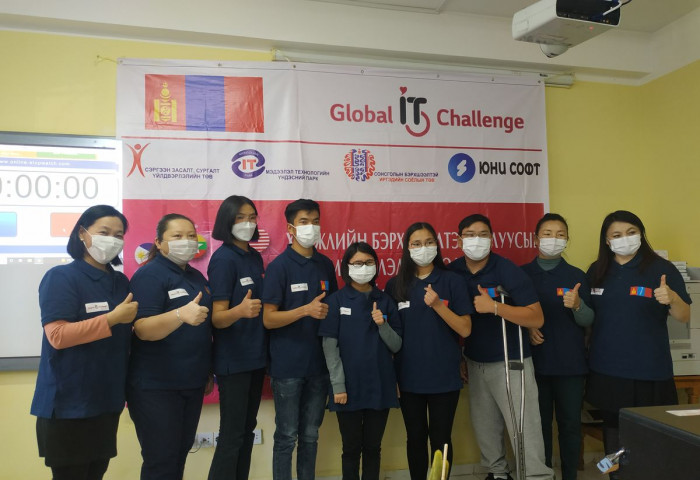 СЗСҮТ-ийн оюутнууд “Global it challenge-2021” тэмцээнд Ecreative challenge төрөлд тэргүүн байр эзэллээ
