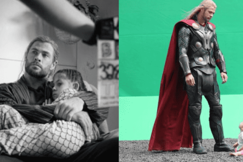 “Thor love and Thunder” киноны гол дүр “Chris Hemsworth” төрсөн охины хамт дүр бүтээжээ