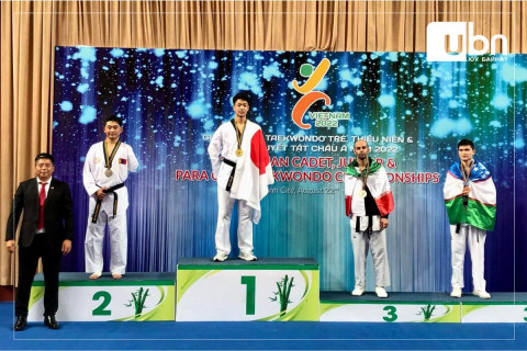 Азийн аварга шалгаруулах таеквондогийн тэмцээнээс манай улсын гурван тамирчин медаль хүртэв
