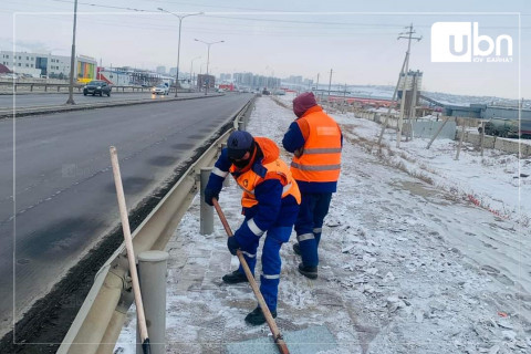 Давс, бодис цацах, зам талбай цэвэрлэх ажил үргэлжилж байна