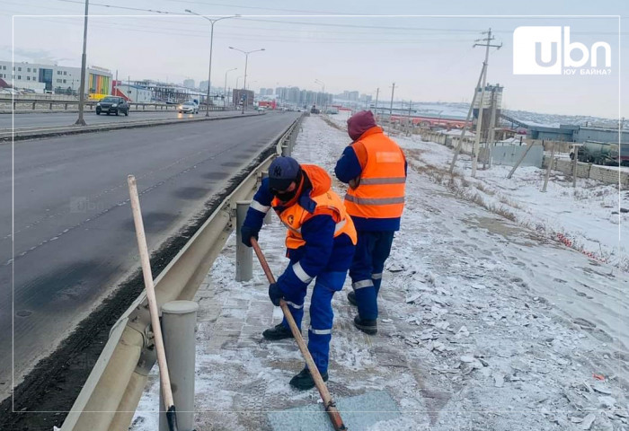 Давс, бодис цацах, зам талбай цэвэрлэх ажил үргэлжилж байна