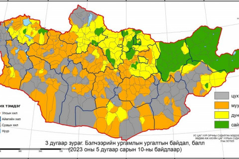 Нийт нутгийн 20 орчим хувьд бэлчээрийн ургамал цухуйгаагүй байна