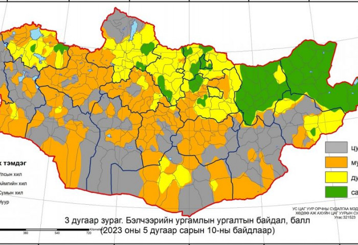 Нийт нутгийн 20 орчим хувьд бэлчээрийн ургамал цухуйгаагүй байна