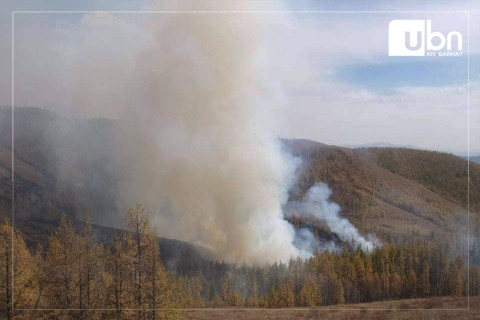 Завхан аймгийн Баянтэс суманд гарсан ой хээрийн түймэрт 2 га талбай шатжээ