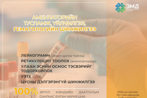 ЭМДЕГ: Шинжилгээний багцад хамаарах 212 шинжилгээг ЭМДС-гаас 100 хувь хариуцан төлөхөөр зохицуулсан