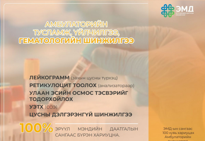 ЭМДЕГ: Шинжилгээний багцад хамаарах 212 шинжилгээг ЭМДС-гаас 100 хувь хариуцан төлөхөөр зохицуулсан