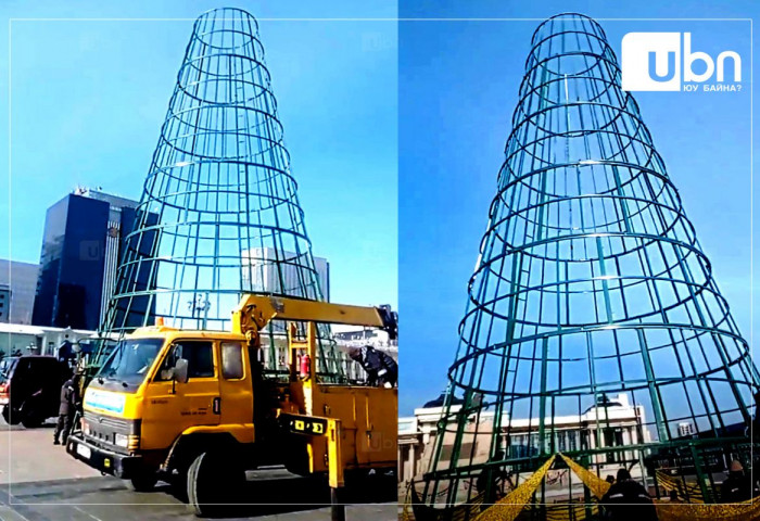 Төв талбайд “Гацуур мод“-ыг засаж эхэллээ