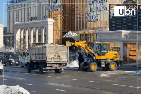 Цэвэрлэгээнээс гарсан 509 тонн хар цасыг ачиж тээвэрлэлээ