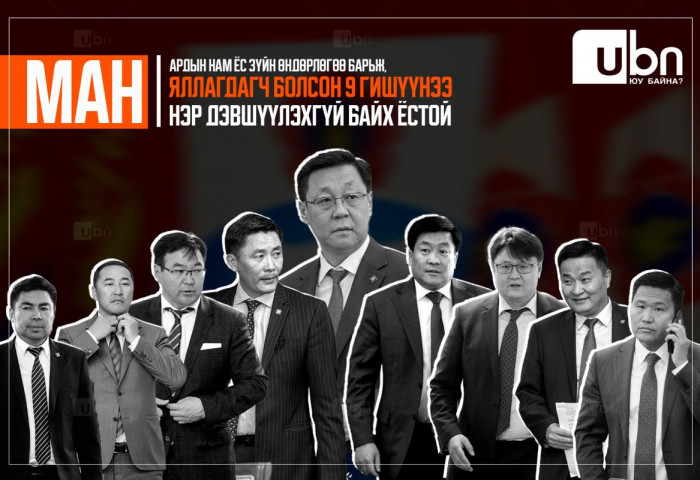 Ардын нам ёс зүйн өндөрлөгөө барьж, яллагдагч болсон 9 гишүүнээ нэр дэвшүүлэхгүй байх ёстой