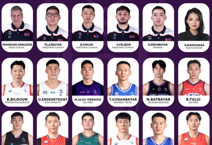 “FIBA Asia Cup 2025 Qualifiers” тэмцээнд оролцох Монгол Улсын шигшээ багийн өргөтгөсөн бүрэлдэхүүн зарлагдлаа