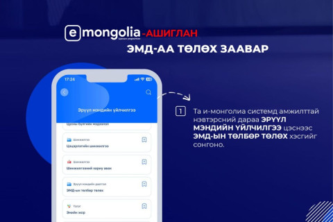 И-Монголиа аппликейшнээр ЭМД-ын шимтгэлээ төлөх заавартай танилц