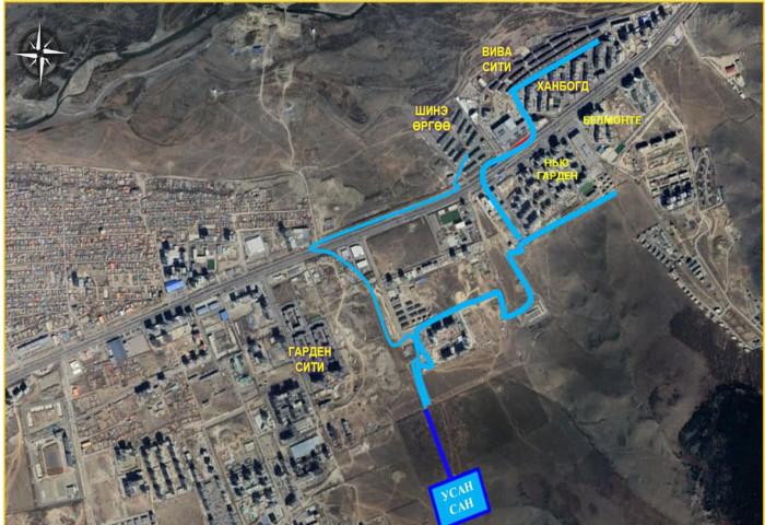 Хан-Уул дүүргийн 23, 24 дүгээр хорооны нутаг дэвсгэрийг дамнасан 4.8 км цэвэр усны үндсэн шугамыг зэв үүсгэхгүй хоолойгоор шинэчилж дууслаа