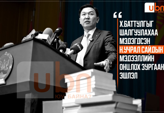 Х.Баттулгыг шалгуулахаа мэдэгдсэн Н.Учрал сайдын мэдээллийн ОНЦЛОХ ЗУРГААН ЭШЛЭЛ