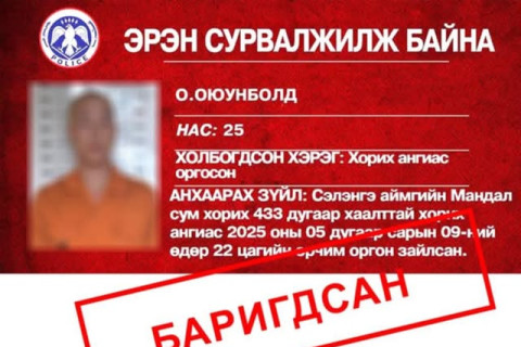 Хорих ангиас оргосон хоригдол БАРИГДЖЭЭ
