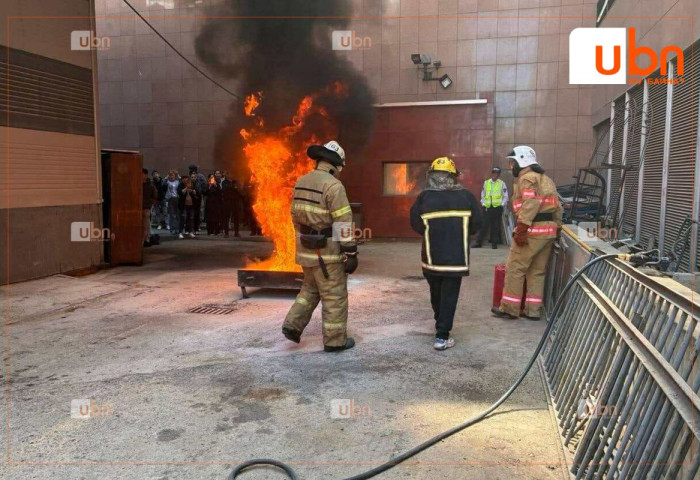 “Чингис Хаан” зочид буудалд галын аюулаас сэргийлэх танхимын болон практик сургалт боллоо
