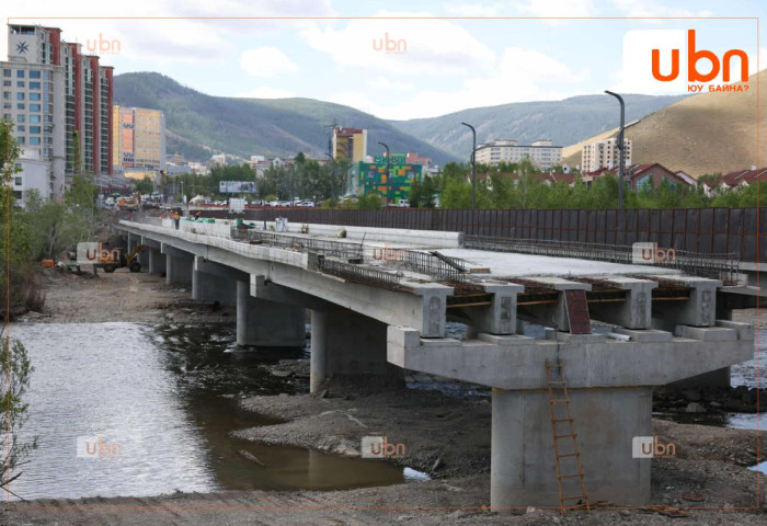 Зайсангийн шинэ гүүрийг энэ сард багтаан ашиглалтад оруулна