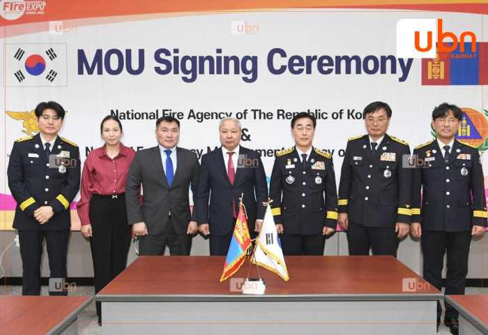 БНСУ-ын Үндэсний гал түймэртэй тэмцэх газартай хамтын ажиллагааны санамж бичиг байгууллаа