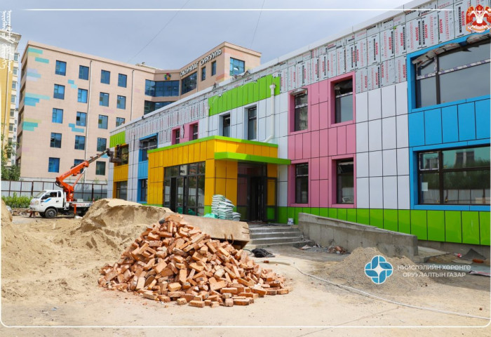 122 дугаар цэцэрлэгийн өргөтгөлийн барилга угсралтын ажил 75 хувьтай байна