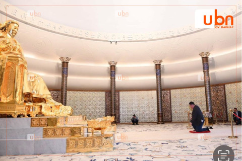 Хакухо М.Даваажаргал Чингис хааны алтан хөшөөнд хүндэтгэл үзүүллээ