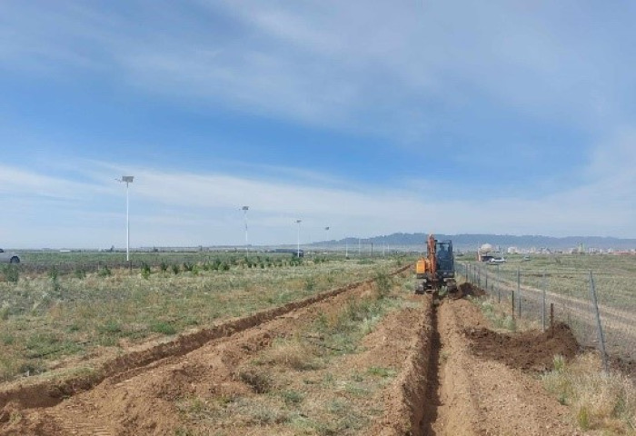 Даланзадгад-Улаанбаатар чиглэлийн хатуу хучилттай автозамын дагуух ногоон байгууламжийг нэмэгдүүлэх ажил хийгдэж байна