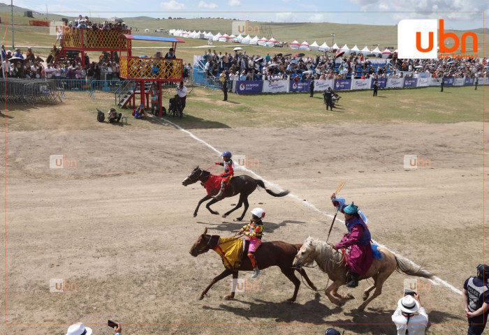 ХЯЗААЛАН: Өвөрхангай аймгийн Хужирт сумын уяач Б.Гантигийн хүрэн үрээ ТҮРҮҮЛЛЭЭ