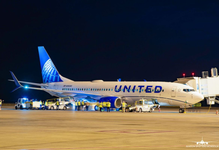 UAL007 ТОКИО/НАРИТА-ЧХ /зорчигч тээвэр/ 21:12 минутанд Монгол Улсад газардлаа