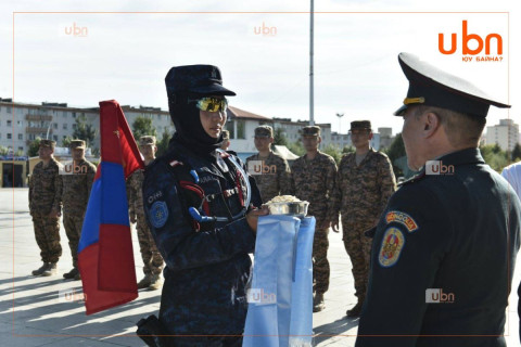 ШШГБ-ын суралцагч, ахлагч Г.Ариунзаяа 350 км зам туулахаар 3 дахь өдрөө гүйж байна