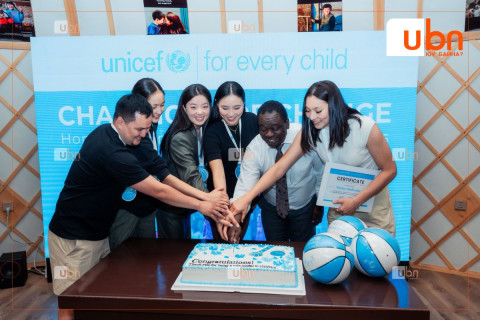 НҮБ-ын Хүүхдийн Сангийн хамт олон 3х3 шигшээ багийн охидыг хүлээн авч уулзлаа