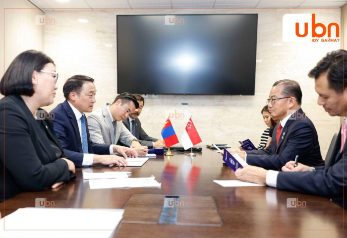 УИХ-ын дарга Д.Амарбаясгалан: Сингапур Улстай улс төрийн яриа хэлэлцээг бүх түвшинд идэвхжүүлэх, хамтын ажиллагааны цар хүрээг өргөжүүлэх эрмэлзэлтэй байна