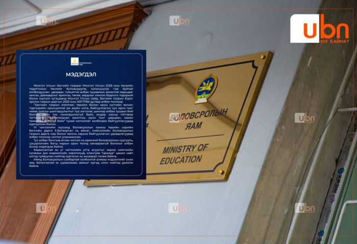 БОЛОВСРОЛЫН ЯАМ:  ЕБС, цэцэрлэгийн багш нарын орон тоонд хамаарахгүй болохыг албан ёсоор мэдэгдэж байна