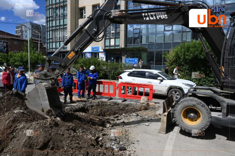 10 дугаар хорооллын халуун ус, дулааны шугамын гэмтэл засварлах ажлыг эхлүүллээ