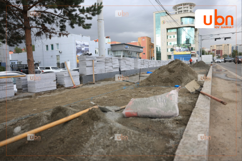 “АПУ“-гийн уулзвараас Яармагийн гүүр хүртэлх явган зам засварын ажлыг ирэх сарын 20-нд дуусгана гэв