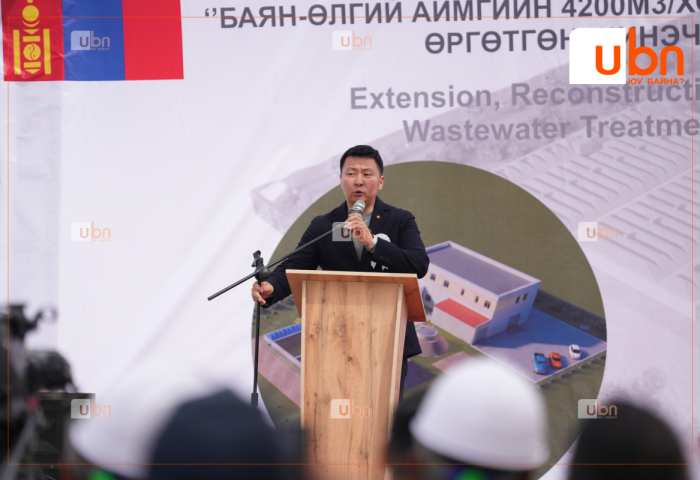 ХББОС-ын сайд Э.Бат-Амгалан Баян-Өлгий аймгийн шинэ бохир ус цэвэрлэх байгууламжийн нээлтийн арга хэмжээнд оролцов