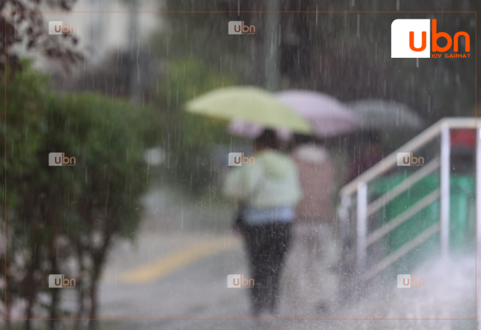 Улаанбаатарт 22 хэм дулаан, дуу цахилгаантай аадар бороо орно