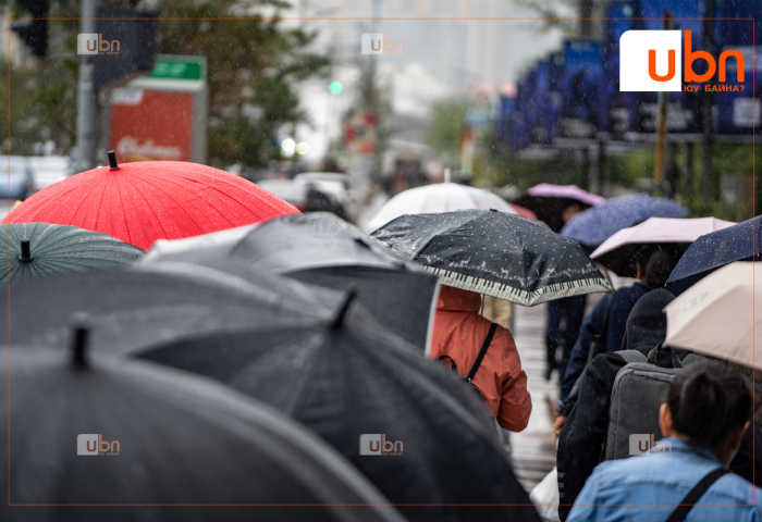 Маргааш Улаанбаатарт 19 хэм дулаан, бага зэргийн бороотой
