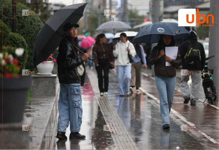 МАРГААШ: Улаанбаатарт 17 хэм дулаан, бага зэргийн аадар бороо орно