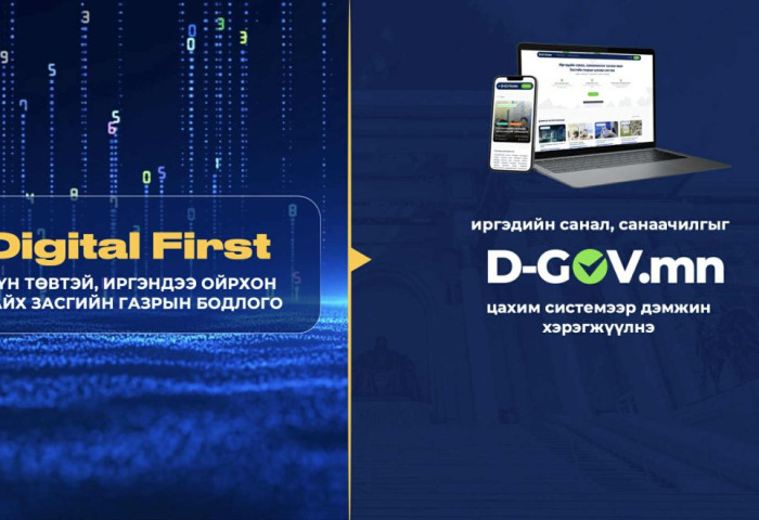 Иргэдийн санал, санаачилгыг Засгийн газрын шийдвэрт тусгах D-GOV.mn цахим систем нэвтрүүллээ
