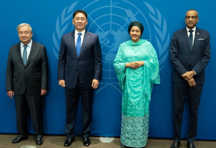 Монгол Улсын Ерөнхийлөгч У.Хүрэлсүх НҮБ-ын Ерөнхий Ассамблейн 80 дугаар чуулганы Ерөнхий санал шүүмжлэлд оролцож байна