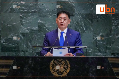 Ерөнхийлөгч У.Хүрэлсүх НҮБ-ын Ерөнхий Ассамблейн 80 дугаар чуулганы Ерөнхий санал шүүмжлэлд үг хэллээ