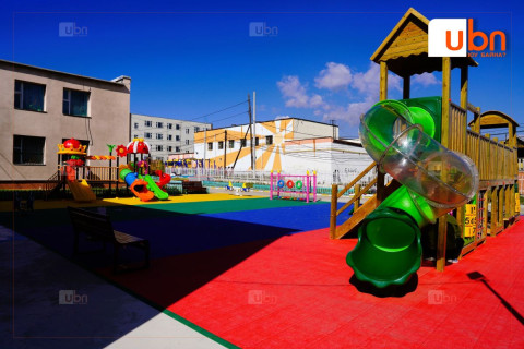 51-р цэцэрлэгийн гадна талд хүүхдийн тоглоом, авто зогсоол, явган хүний зам бүхий иж бүрэн тохижилт хийжээ