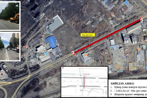 “МСМ групп” ХХК-ийн уулзвараас Лавай захын уулзвар хүртэлх авто замыг шөнийн цагаар хааж, шугам сүлжээний ажил хийнэ