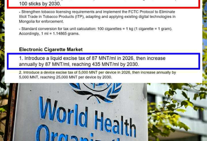 ДЭМБ тамхины татвар дээр бодлогын зөвлөмж 3 сарын 18-ны өдөр гаргажээ