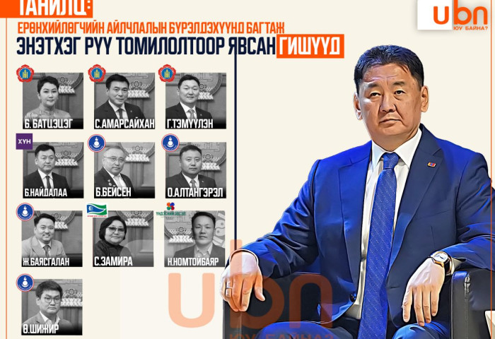 ТАНИЛЦ: Ерөнхийлөгчийн айлчлалын бүрэлдэхүүнд багтаж Энэтхэг рүү томилолтоор явсан ГИШҮҮД