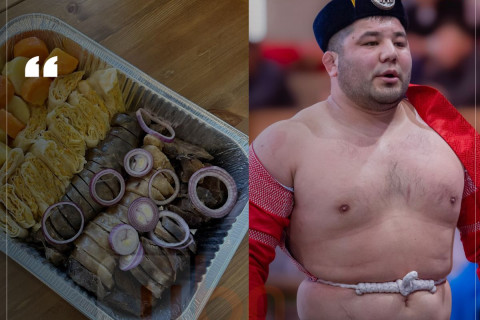 “Алтан цом“-ын барилдааны үеэр  Улсын Заан Б.Серик  “Заан Каз“-аа зарахаар болжээ