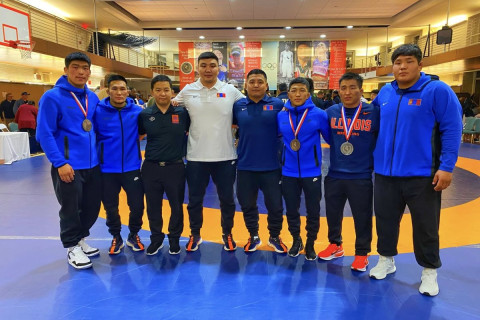 АНУ-д болж буй чөлөөт бөхийн тэмцээнээс Монгол Улсын эрэгтэй тамирчид 1 мөнгө, 2 хүрэл медалийн эзэд боллоо