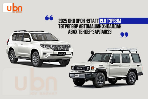 ДАТА: Аймаг, сумдын ЗДТГ, ИТХ-ууд 2025 онд 6.1 тэрбум төгрөгөөр автомашин авчээ
